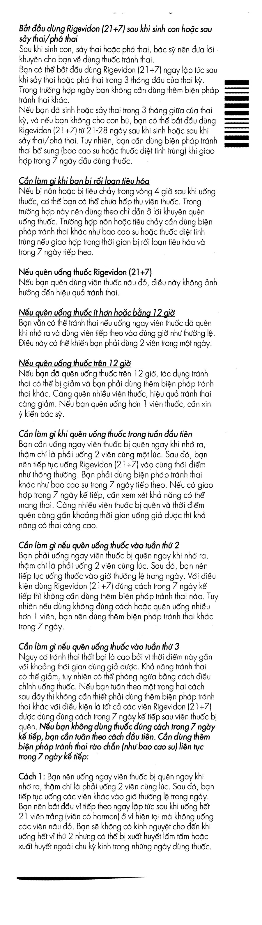 Rigevidon 21+7 thuốc tránh thai hằng ngày (3 vỉ x 28 viên) - 8